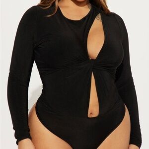 Fashion Nova Tensions Rising Bodysuit - Black